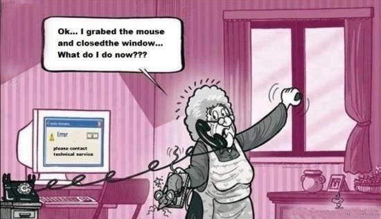 many funny pictures and cartoons about computers, hardware, software, technical support, computer viruses, Microsoft, and programmers.